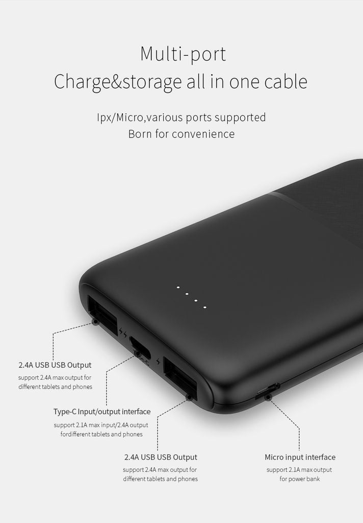 SiGN Ultrathin Powerbank 5000mAh - Black