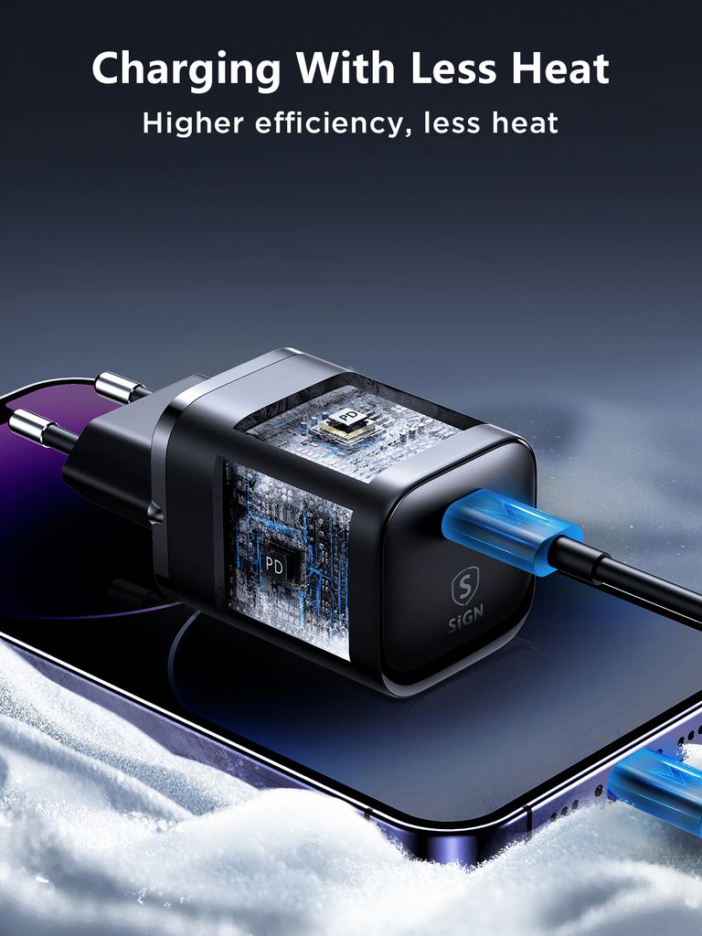 SiGN Single-Port Fast Charger, 30W - Black