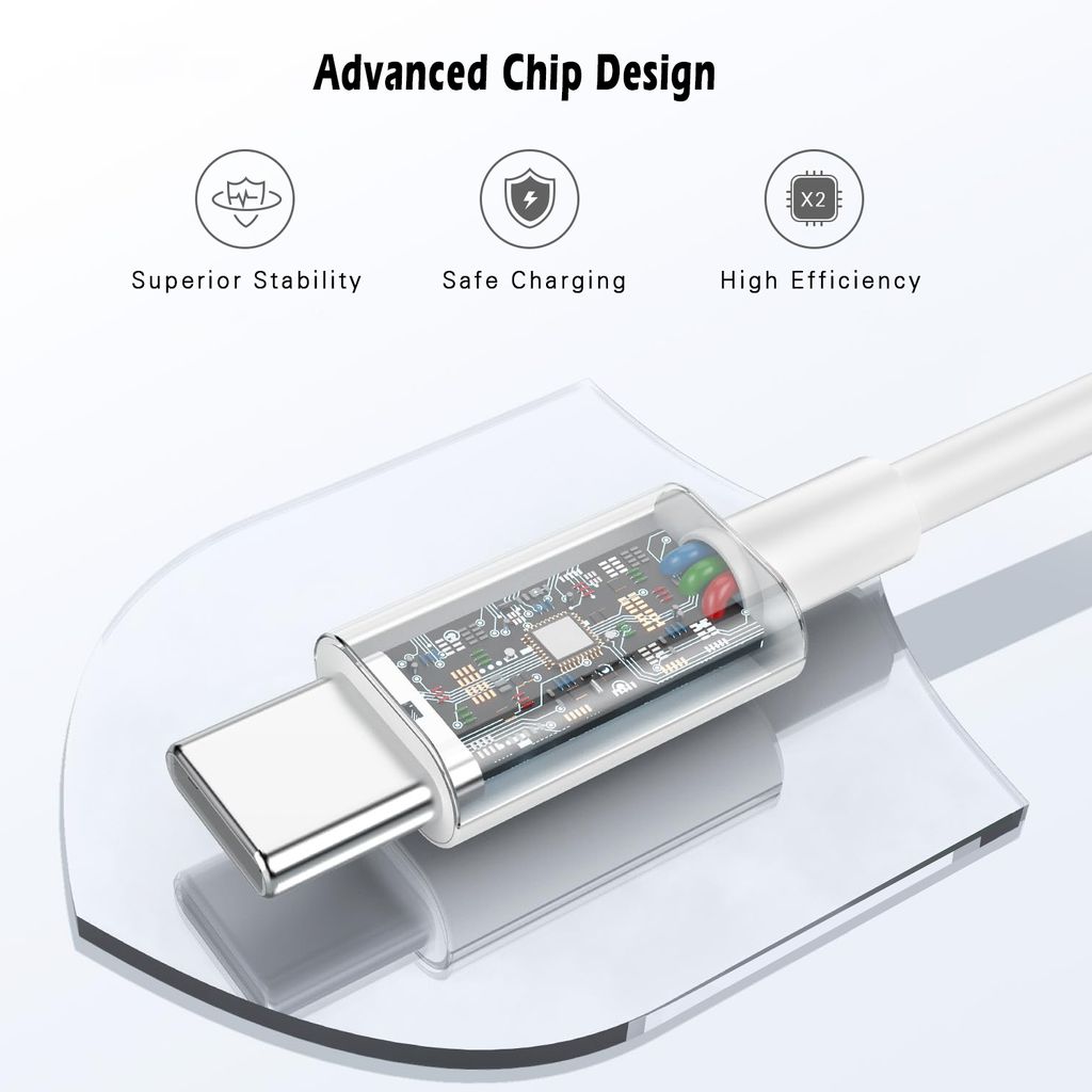 SiGN Fast Charging Cable USB-C to USB-C 60W, 3A, 2m USB-C PD - White