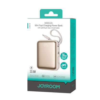 Joyroom 22.5W Powerbank 10000mAh Fast Charging with Dual Cables - Titanium