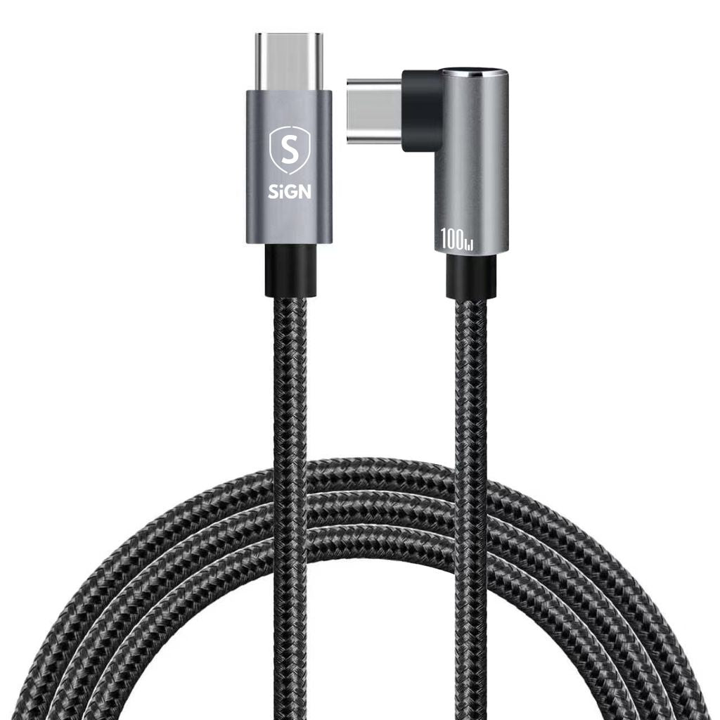 SiGN USB-C to USB-C Cable 2m, 100W - Black