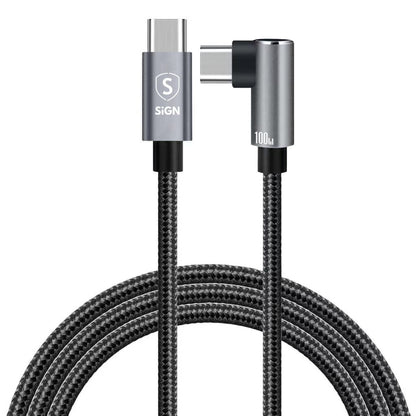 SiGN USB-C to USB-C Cable 2m, 100W - Black