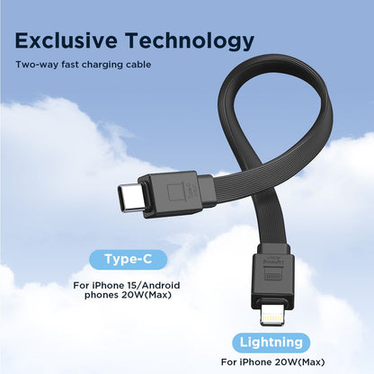 Joyroom 20W MagSafe Powerbank 10000mAh with USB-C/Lightning cable - Black