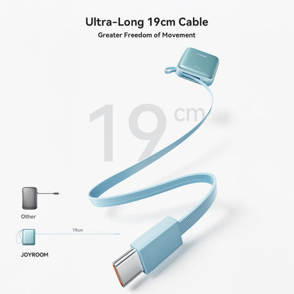 Joyroom 22.5W Powerbank 10000mAh Fast Charging with Dual Cables - Titanium