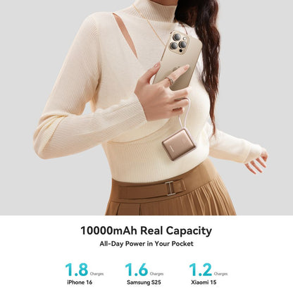 Joyroom 22.5W Powerbank 10000mAh Fast Charging with Dual Cables - Titanium