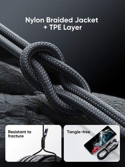 SiGN USB-C to USB-C Cable 100W with Display, 2m - Black