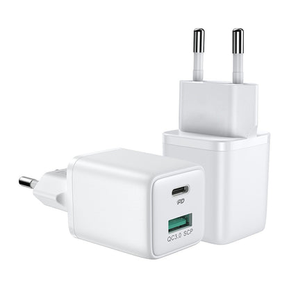 SiGN Mini Quick Charger USB & USB-C, PD & Q.C3.0, 3A, 30W - White