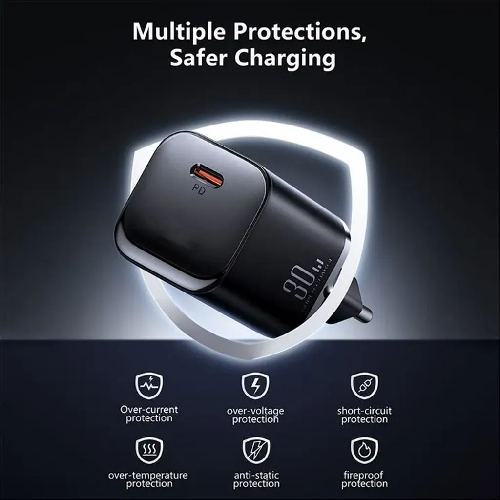 SiGN Single-Port Fast Charger, 30W - Black