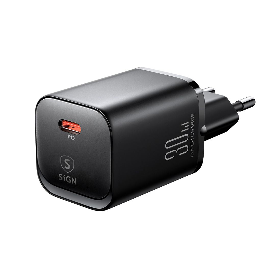 SiGN Single-Port Fast Charger, 30W - Black